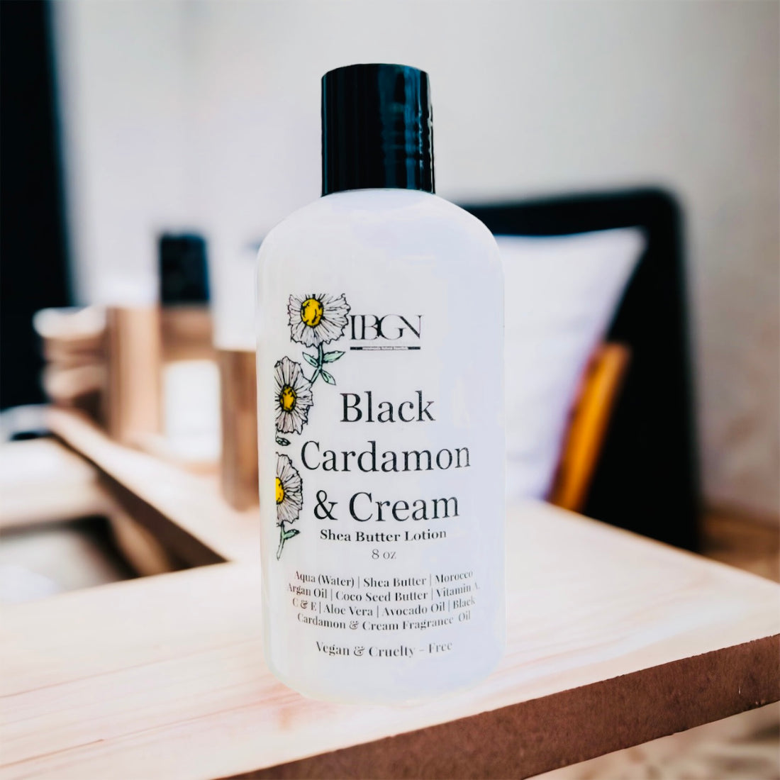 Black Cardamon & Cream Shea Butter Lotion