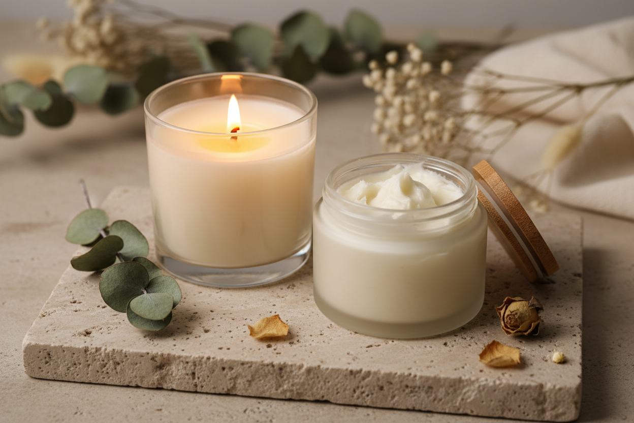Candle and body butter