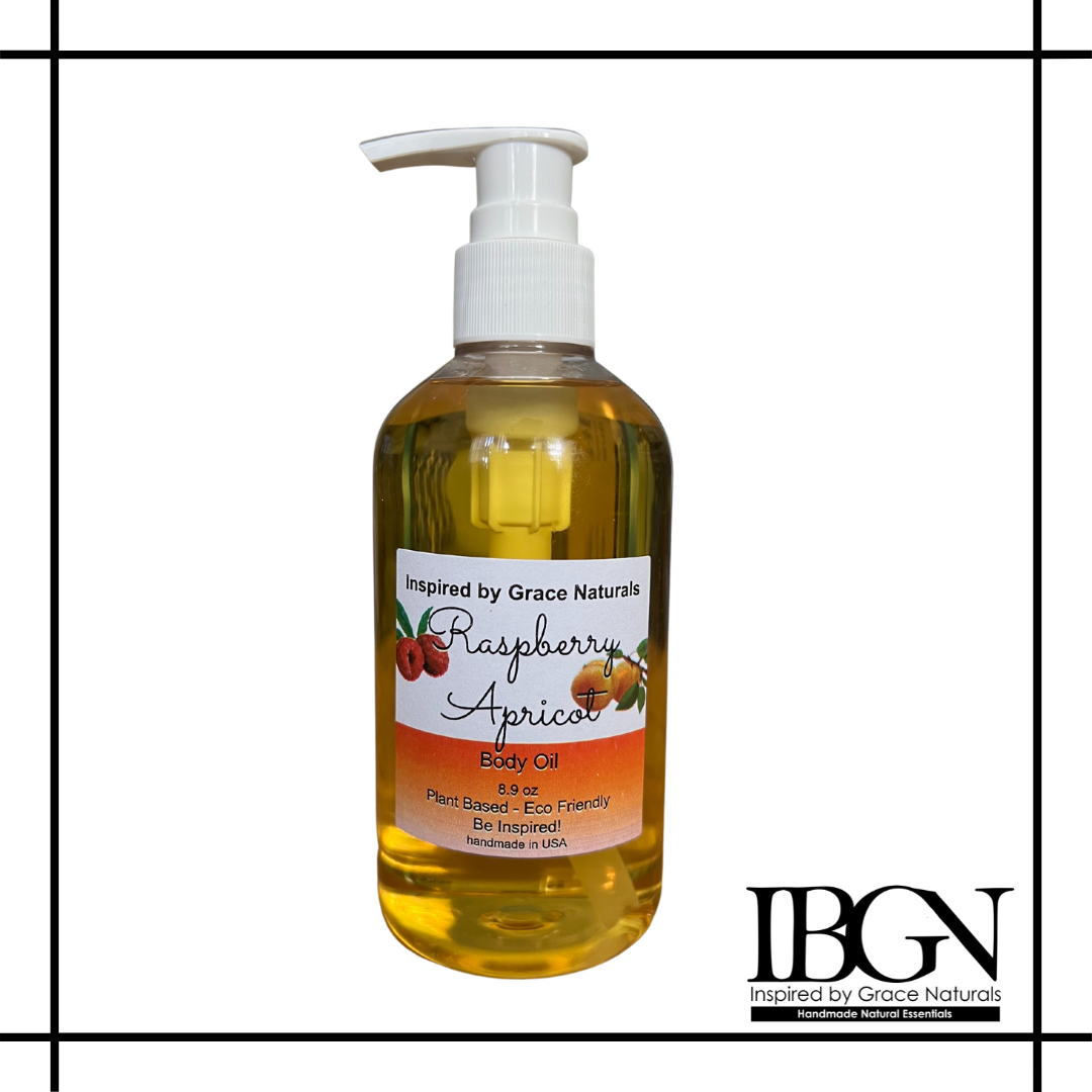 Raspberry Apricot Body Oil 8.9 oz